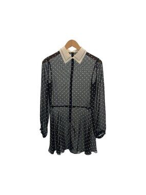 Dior Star Pattern Thistle Black White Cotton Tunic